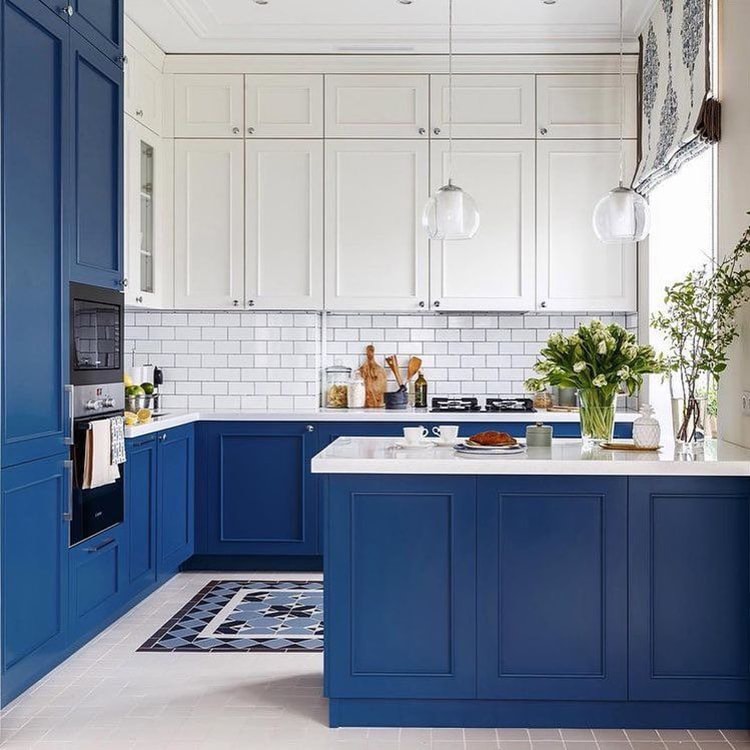 Gợi ý cách kết hợp màu xanh cổ điển trong thiết kế phòng bếp - Đón đầu xu hướng mới 2020